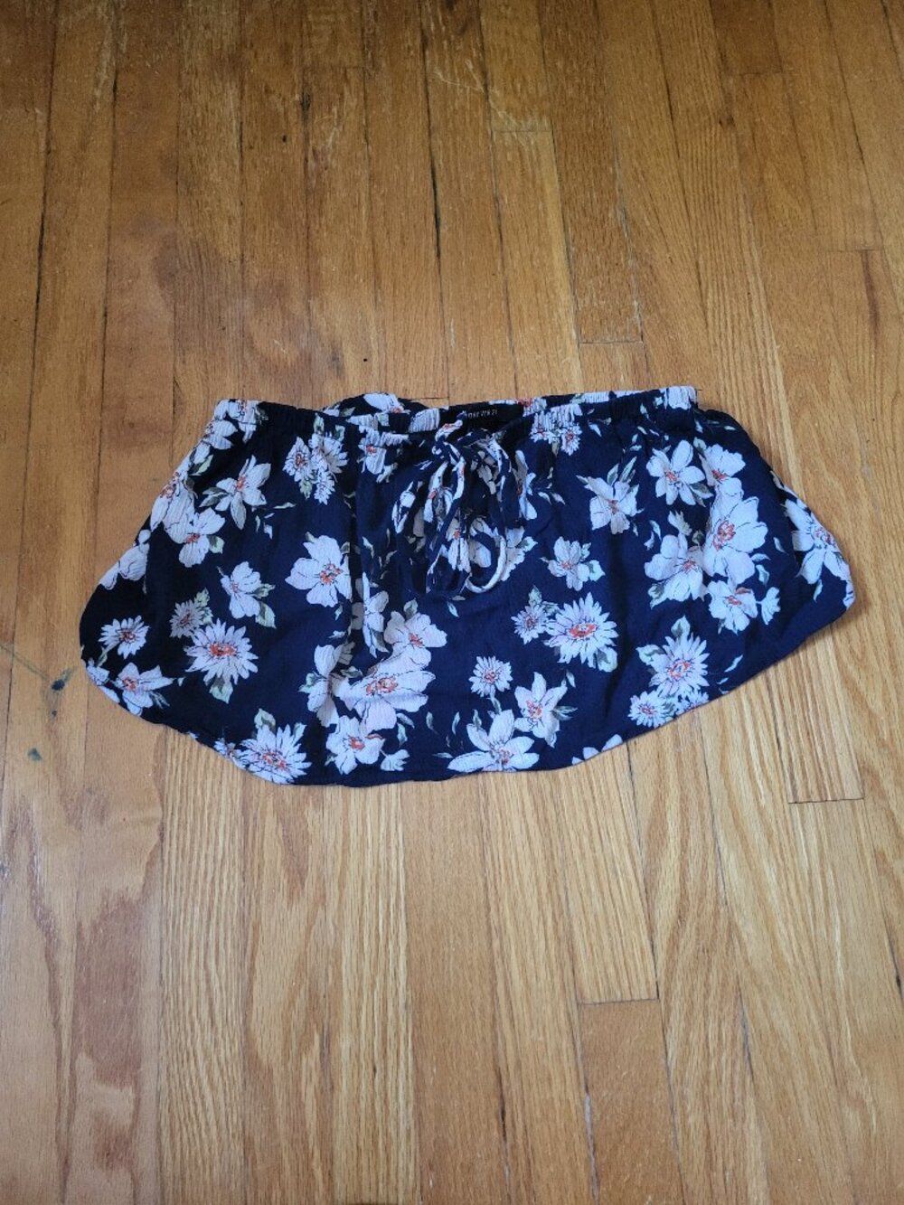 Forever 21 Summer Floral Bandeau Top Small